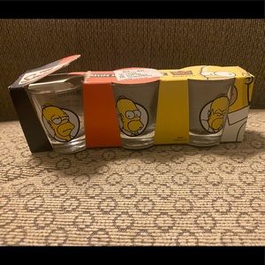 The Simpsons Homer Recipe Shot Glass 3 Pack